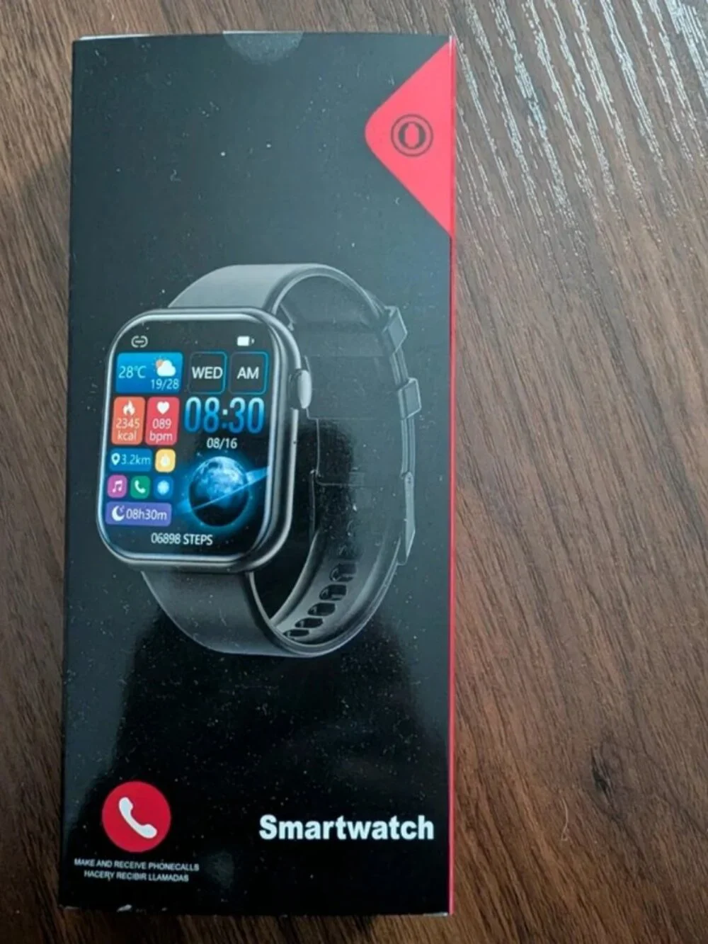 Light pink smart watch